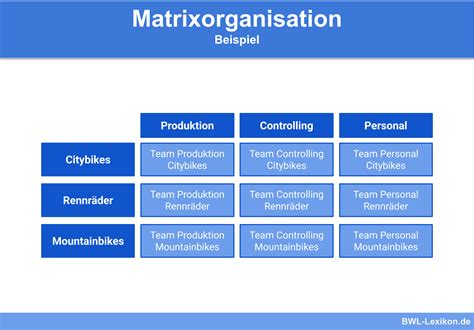 matrixorganisation organigramm